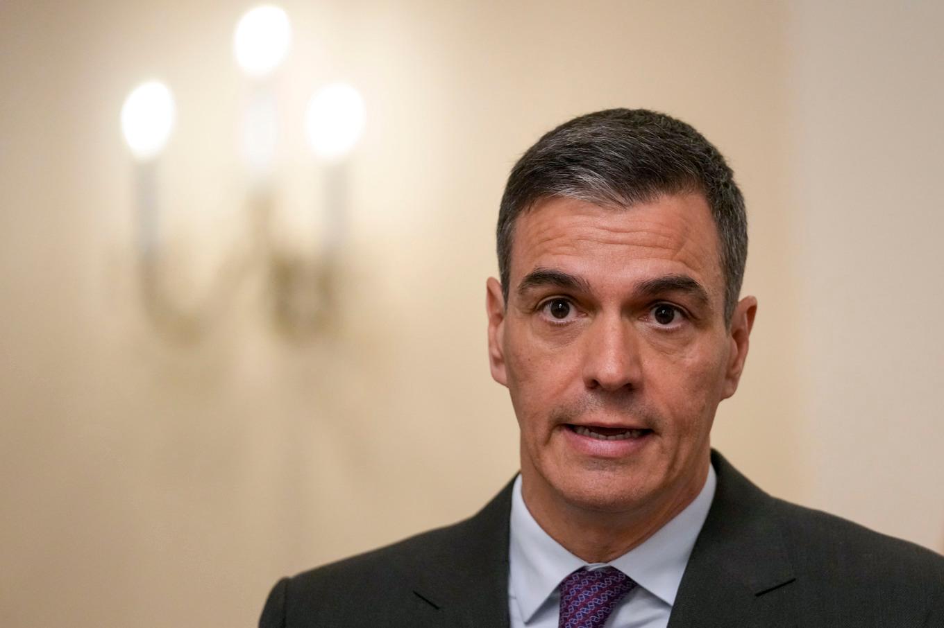 Spaniens premiärminister Pedro Sánchez. Arkivbild. Foto: Darko Vojinovic/AP/TT