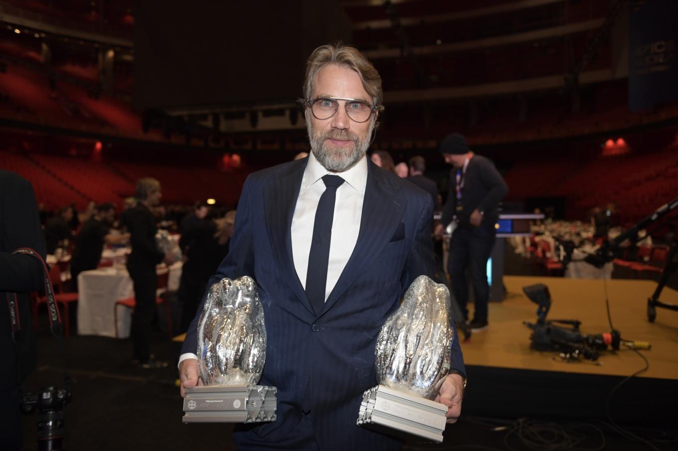 Peter Forsberg med två priser under Tidernas Hockeygala 2022. Foto: Maja Suslin/TT