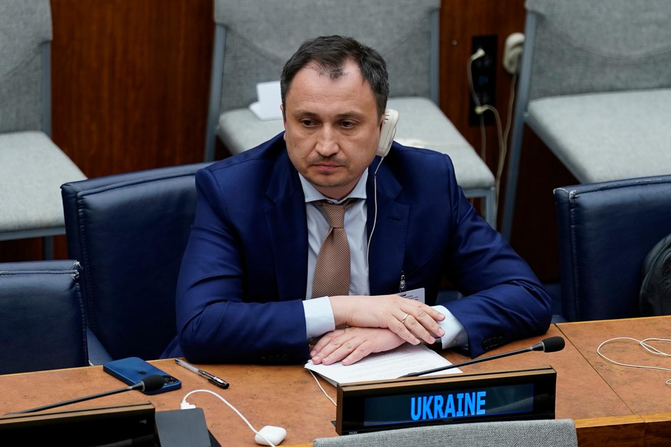 Ukrainas jordbruksminister Mykola Solskij utpekas som misstänkt i en korruptionsutredning. Arkivbild. Foto: John Minchillo/AP/TT