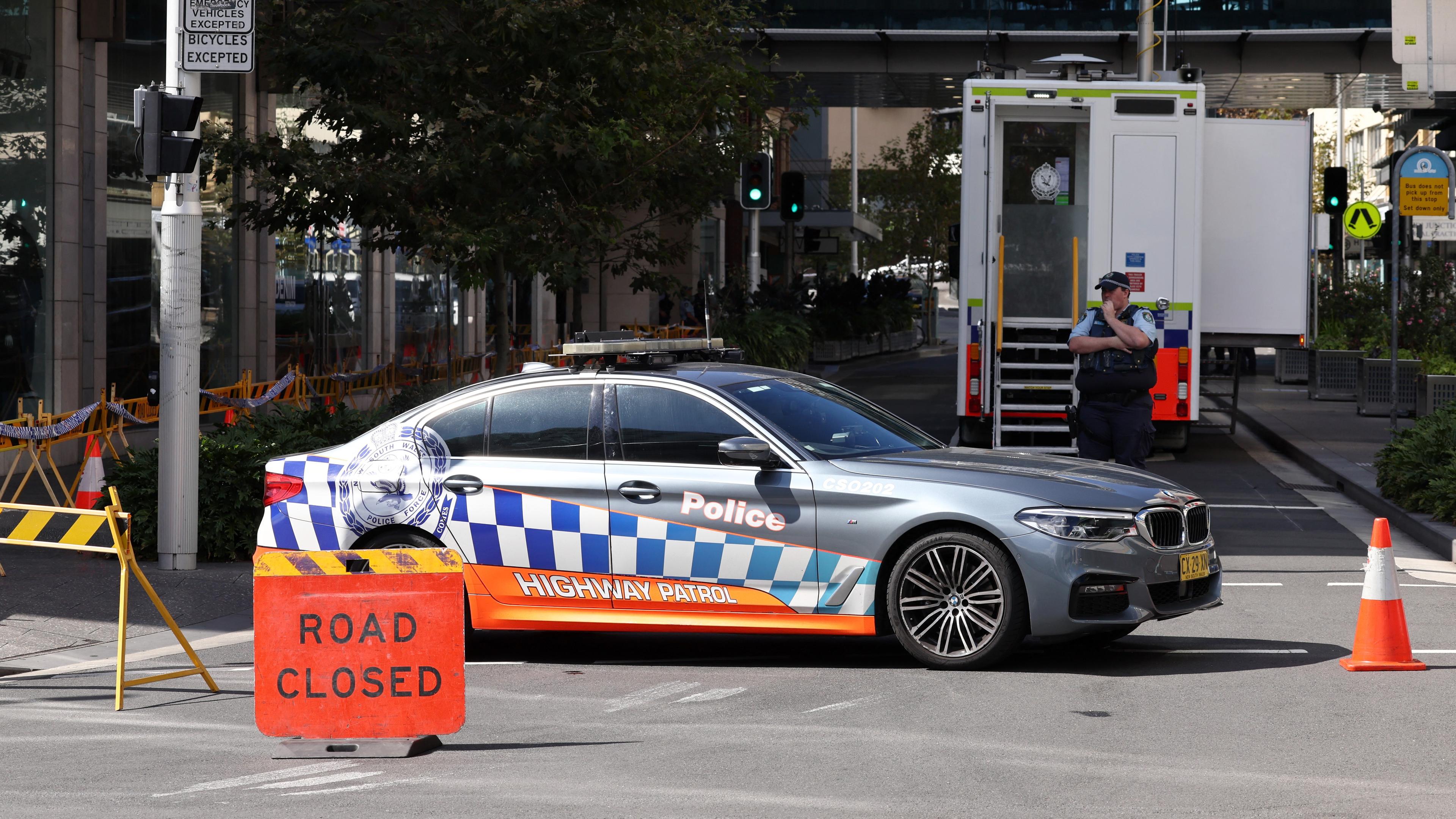 En präst skadades i en knivattack i Sydney. Foto: David Gray/AFP via Getty Images