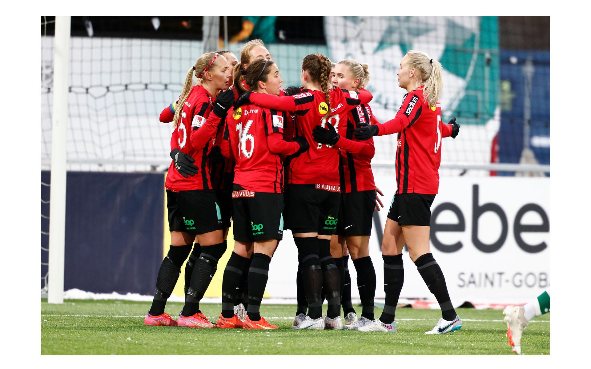 Brommapojkarna övertygade mest i lördagens damallsvenska premiär mot Linköping. Matchen på Grimsta i Stockholm slutade 0–0. Arkivbild. Foto: Stefan Jerrevång/TT