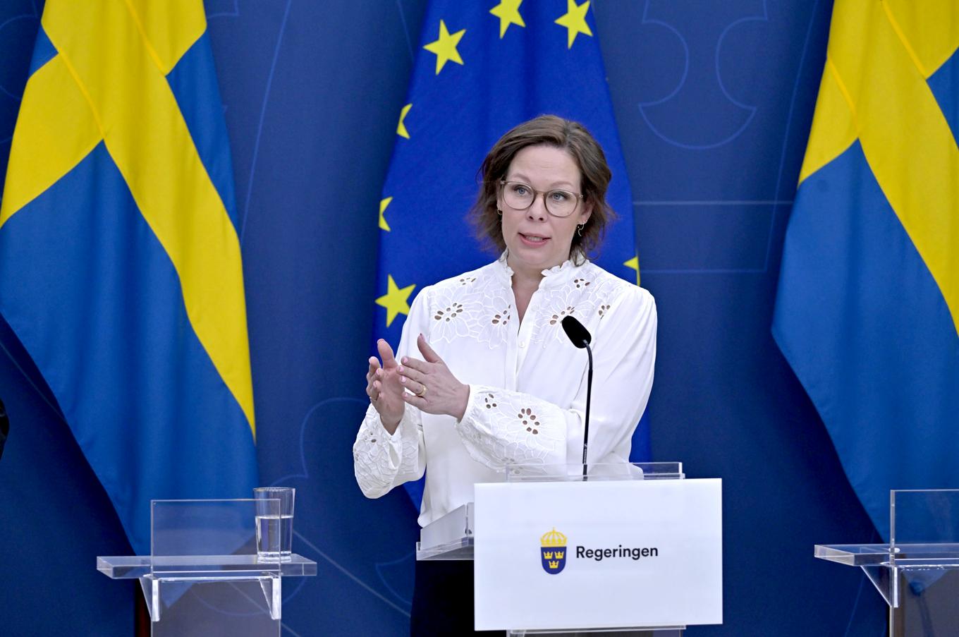 Migrationsminister Maria Malmer Stenergard. Foto: Roger Sahlström