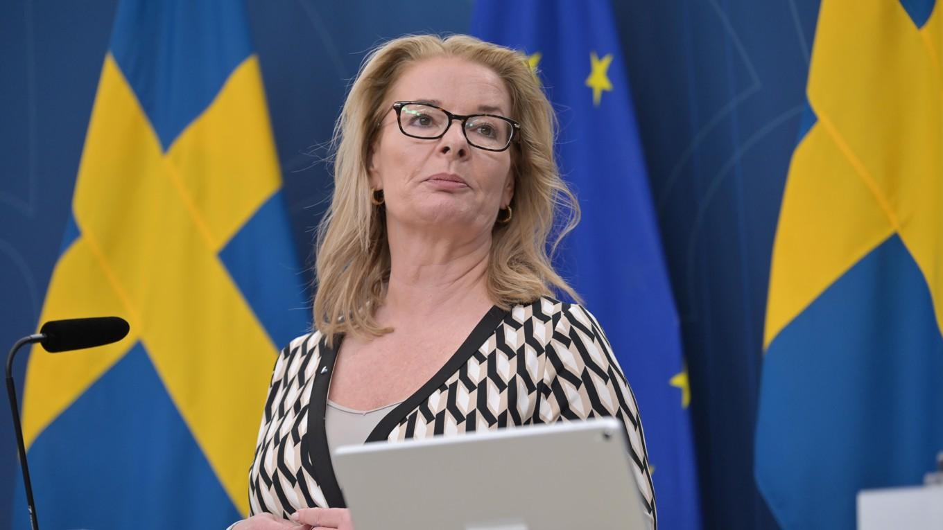 Skolminister Lotta Edholm (L). Foto: Roger Sahlström