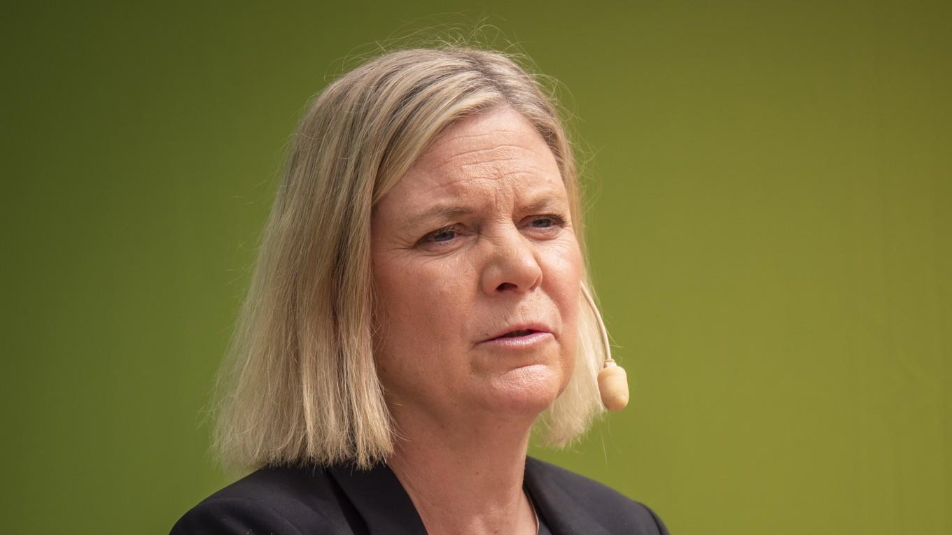 Socialdemokraternas partiledare Magdalena Andersson. Foto: Bilbo Lantto