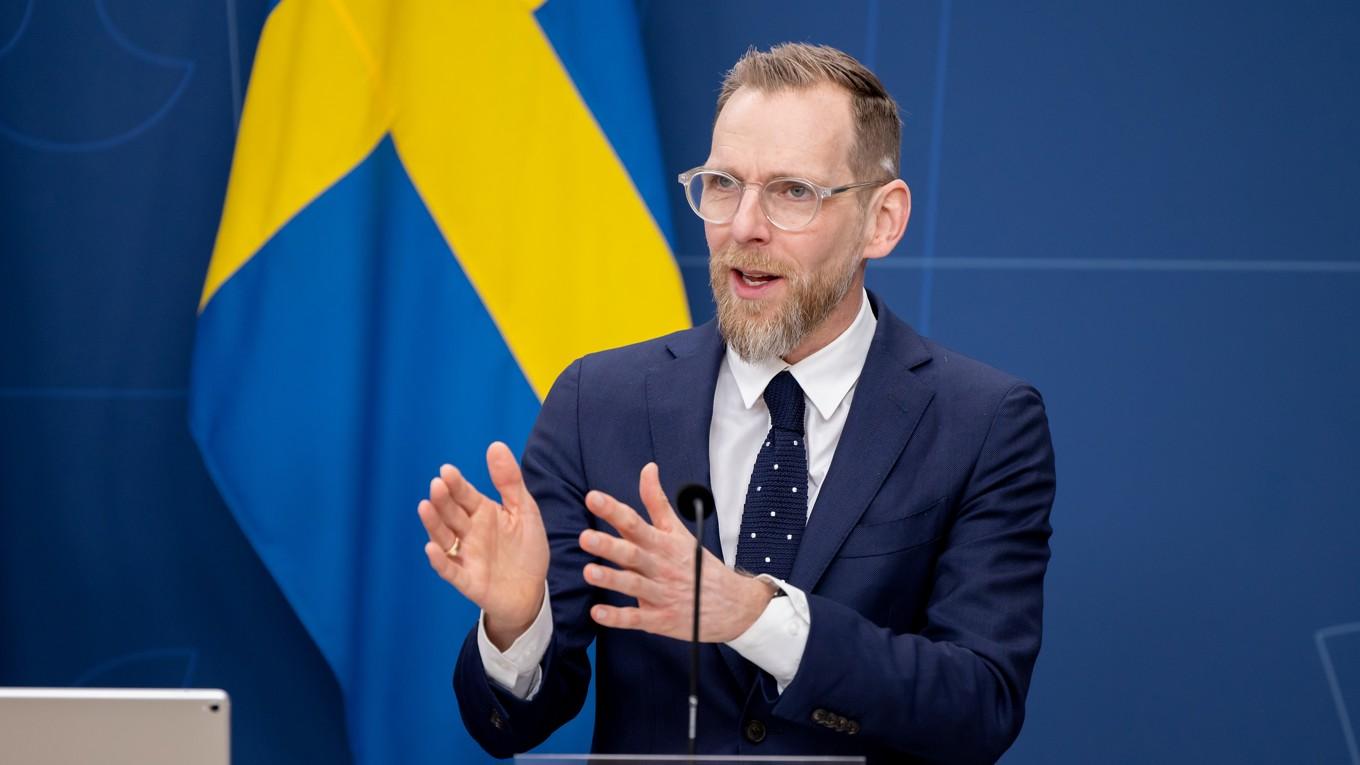 Socialminister Jakob Forssmed (KD). Foto: Magnus Liljegren/Regeringskansliet