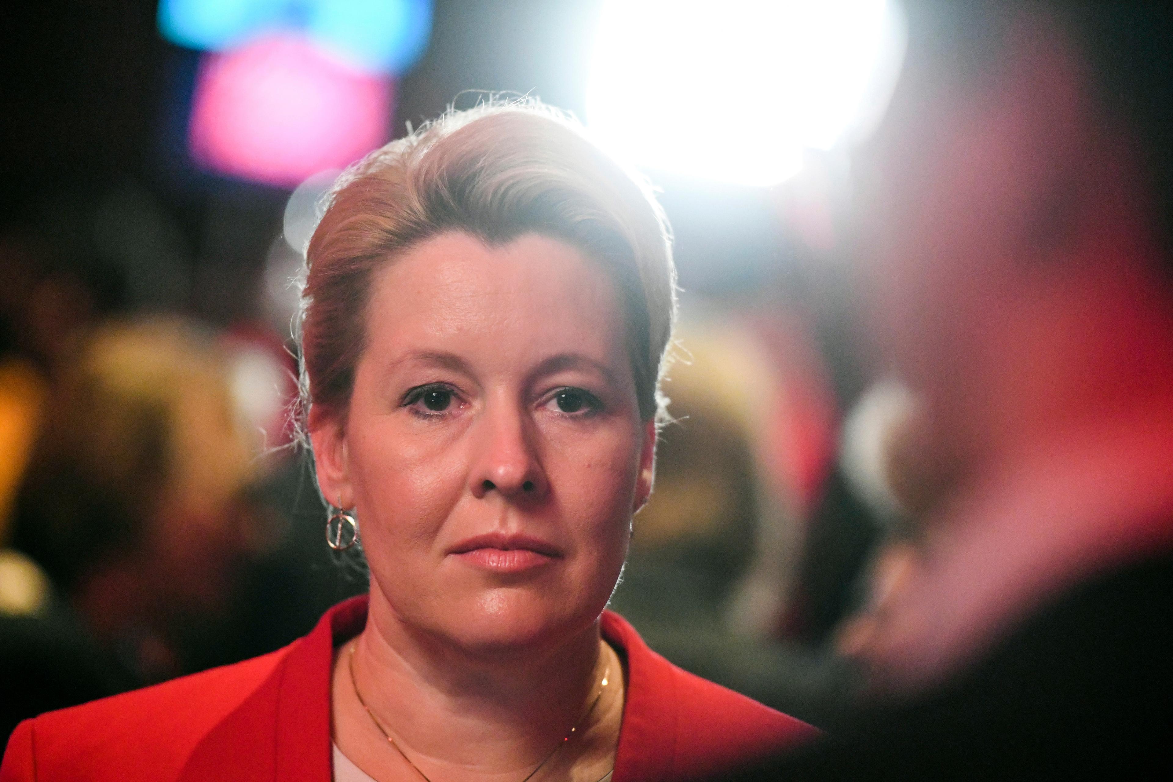 Franziska Giffey är ordförande för socialdemokratiska SPD i Berlin och medlem i delstatsregeringen. Arkivbild. Foto: Christophe Gateau/AP/TT