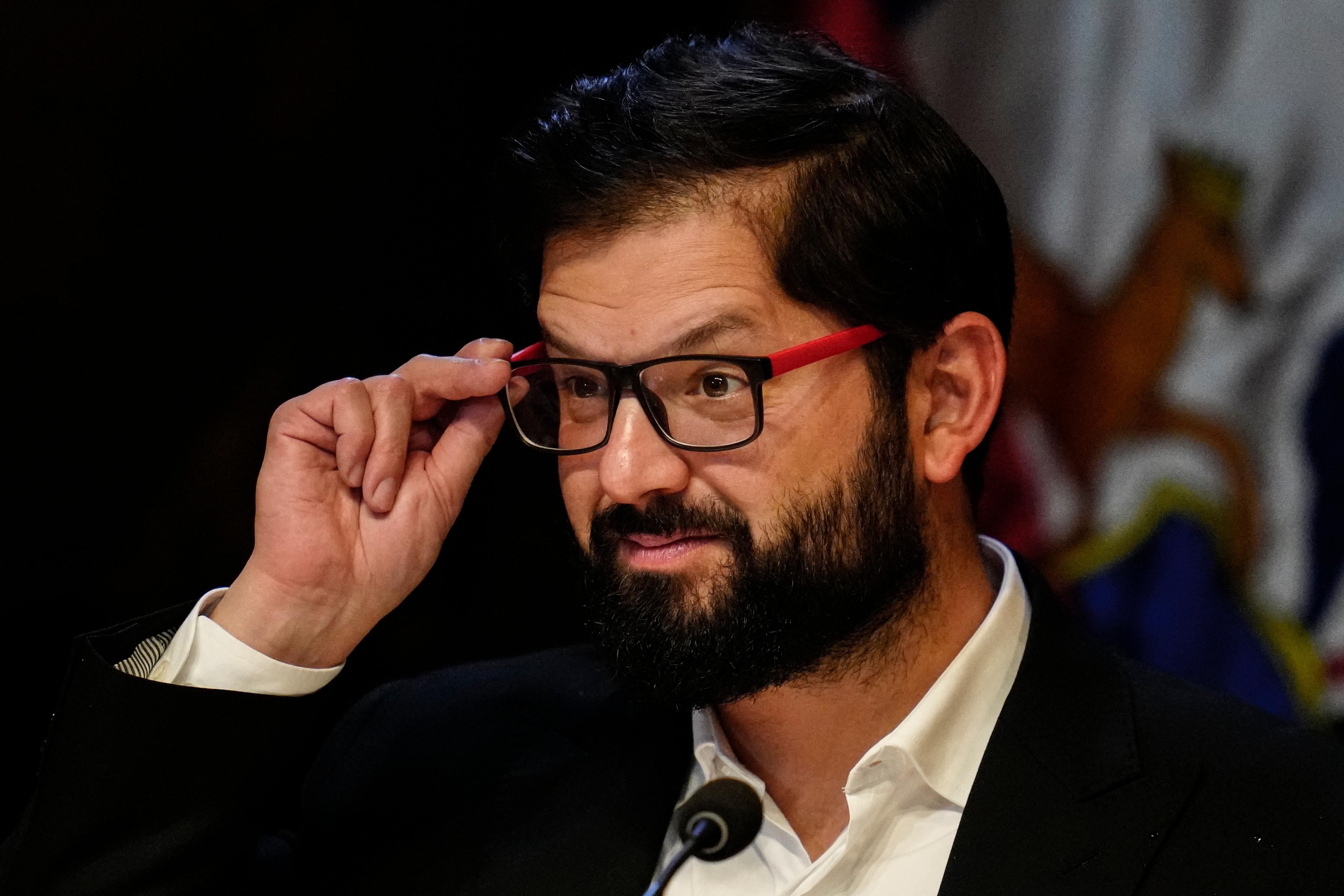 Chiles president Gabriel Boric. Arkivbild. Foto: Esteban Felix/AP/TT