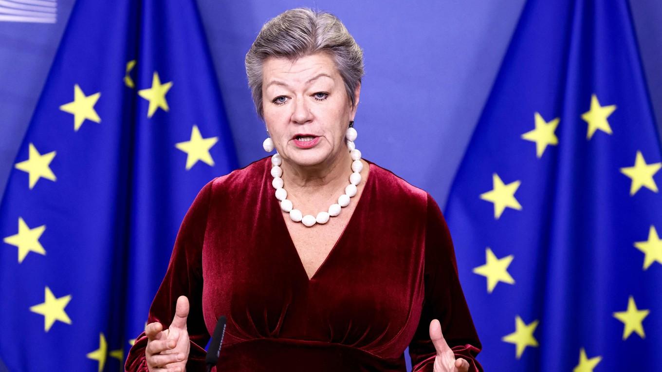 EU-kommissionären Ylva Johansson. Foto: Kenzo Triboullard/AFP via Getty Images