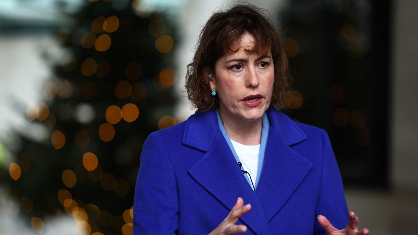 Den brittiska hälsoministern Victoria Atkins. Foto: Henry Nicholls/AFP via Getty Images