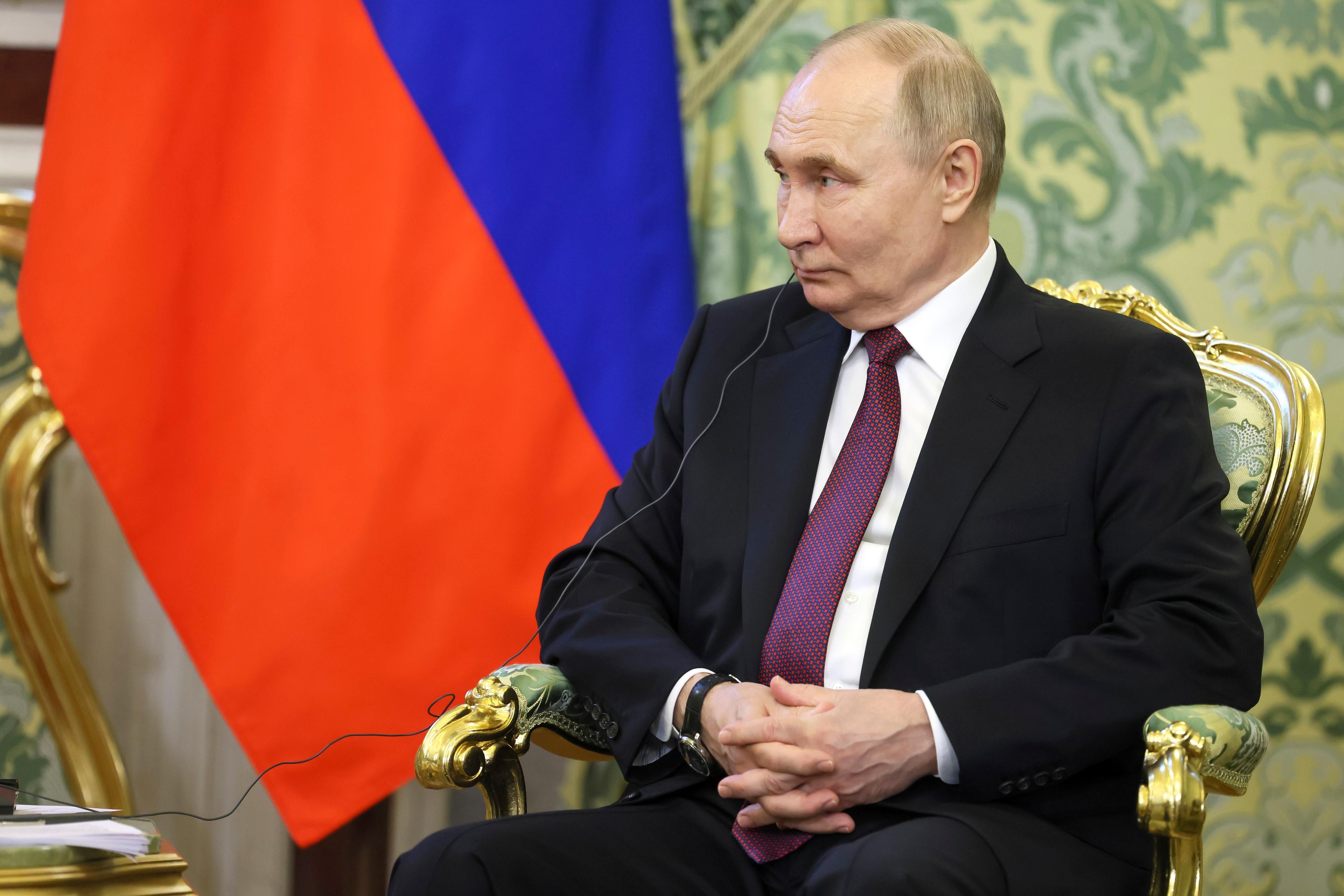 Rysslands president Vladimir Putin sade i fredags att USA skickat medeldistansrobotar till Danmark för övningar. Arkivbild. Foto: Mikhail Metzel/AP/TT