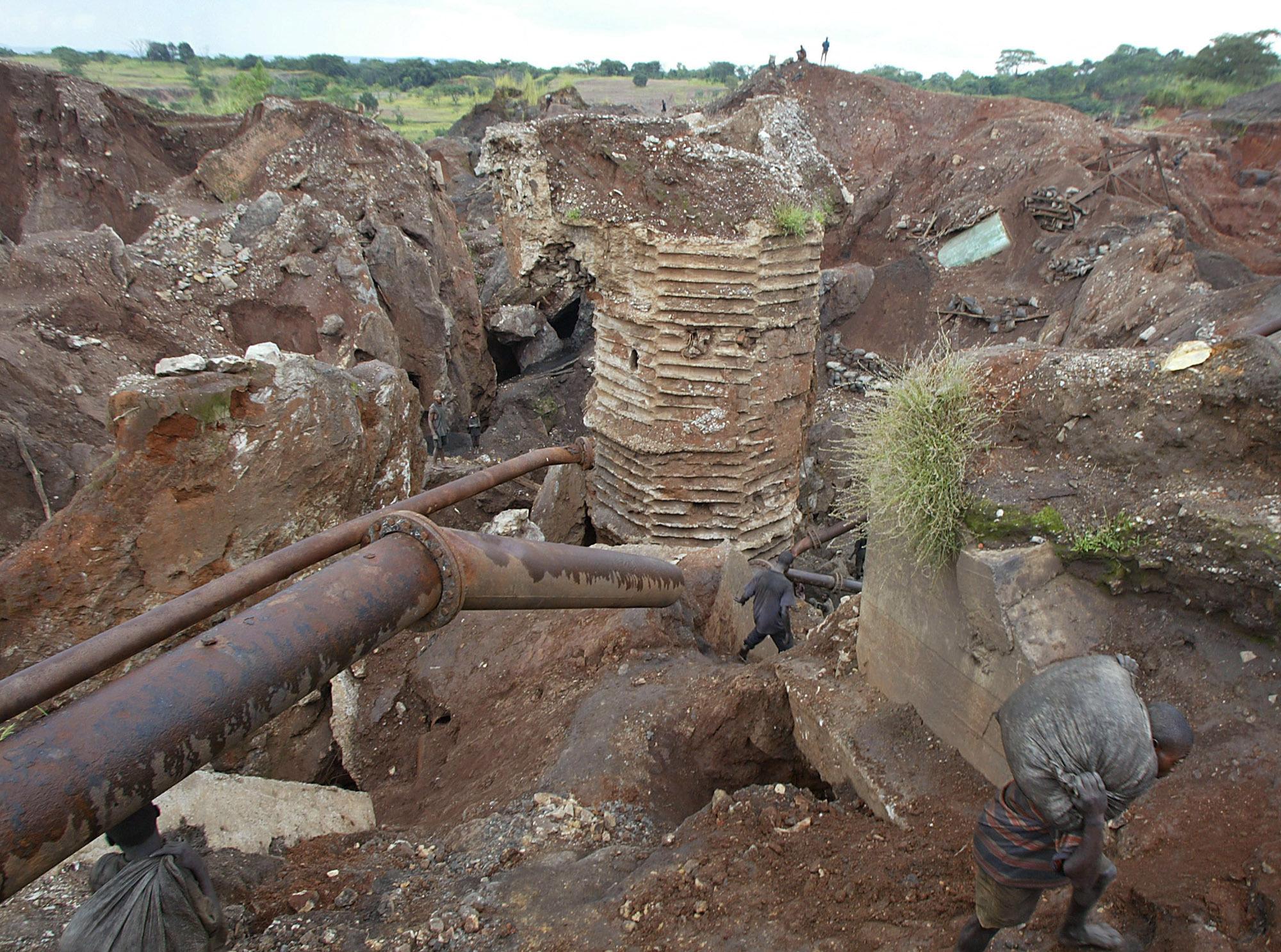 Kinesiska medborgare har dödats vid en attack mot en kinesisk gruva i Kongo-Kinshasa. Arkivbild från en koboltgruva i sydöstra Kongo-Kinshasa. Foto: Schalk van Zuydam/AP/TT
