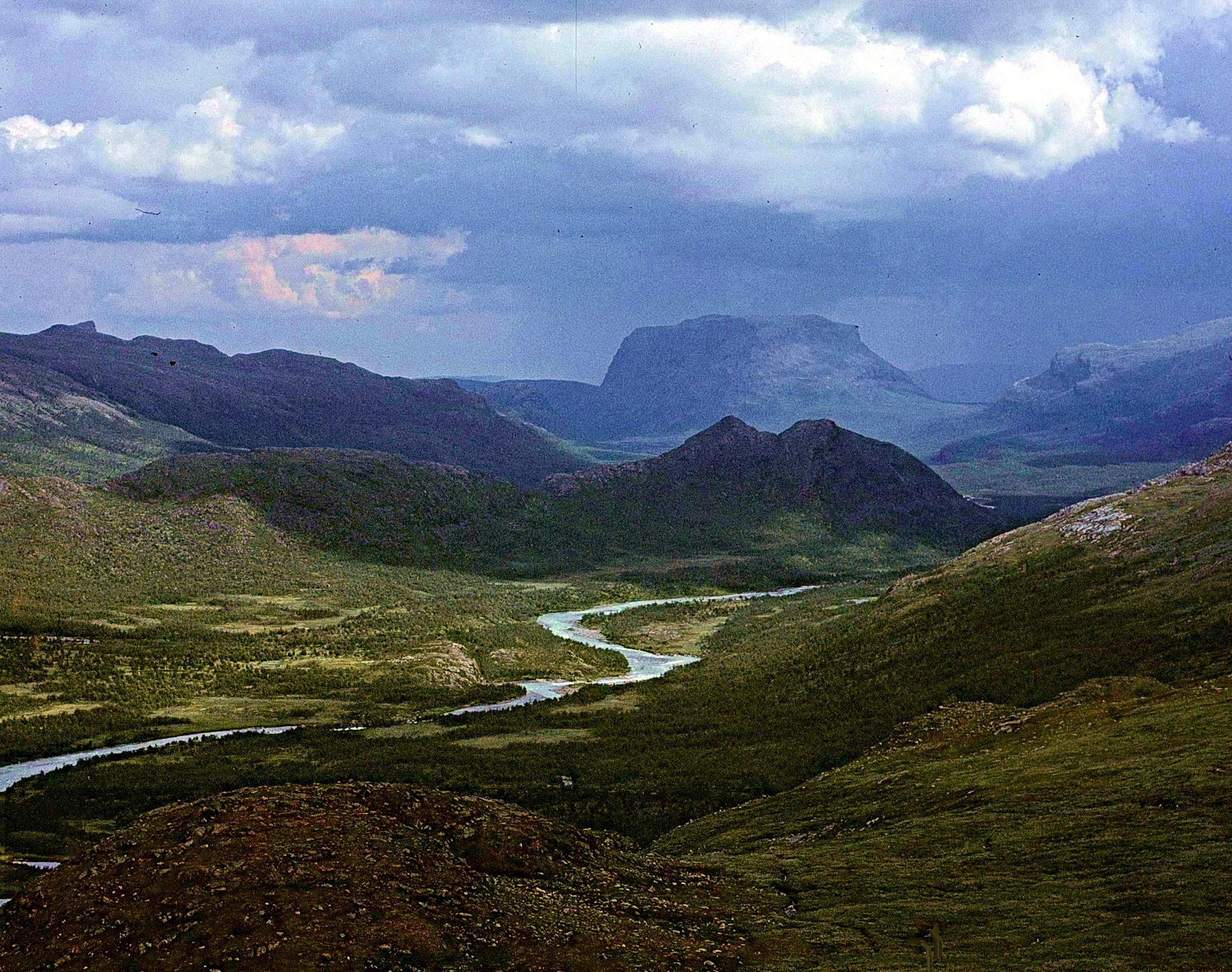 De två personerna som har varit försvunna i Sarek nationalpark har hittats oskadda. Arkivbild. Foto: Svjo/Wikimedia Commons