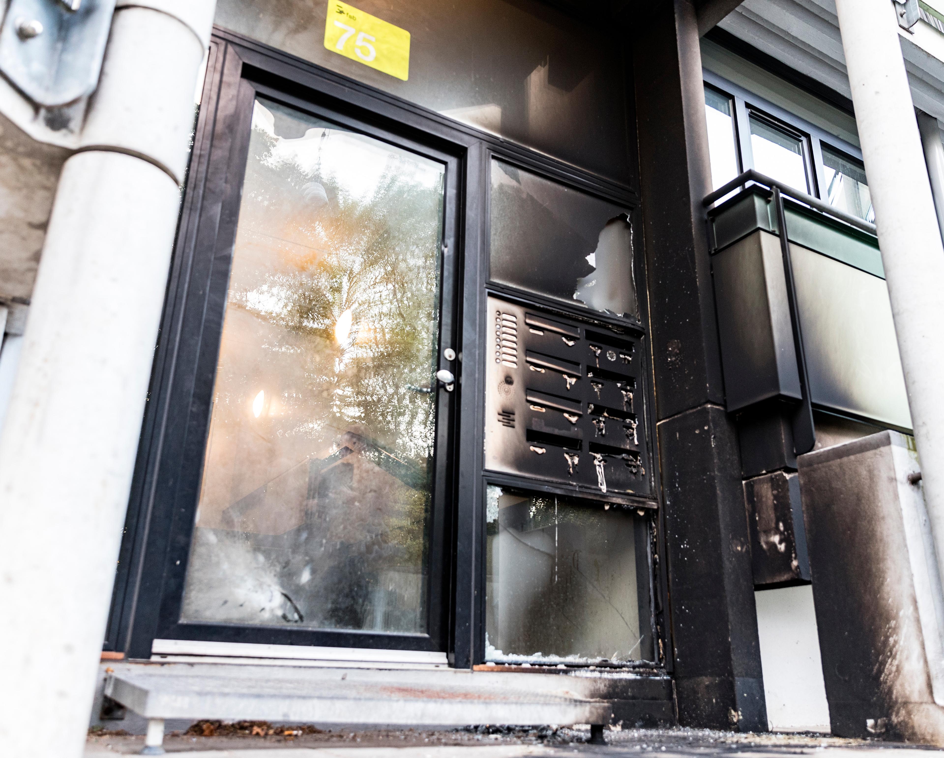 En explosion inträffade på måndagsmorgonen i Hellerup, Danmark. Platsen för explosionen ligger ca 500 meter från den israeliska ambassaden. Foto: Steven Knap/Scanpix/TT