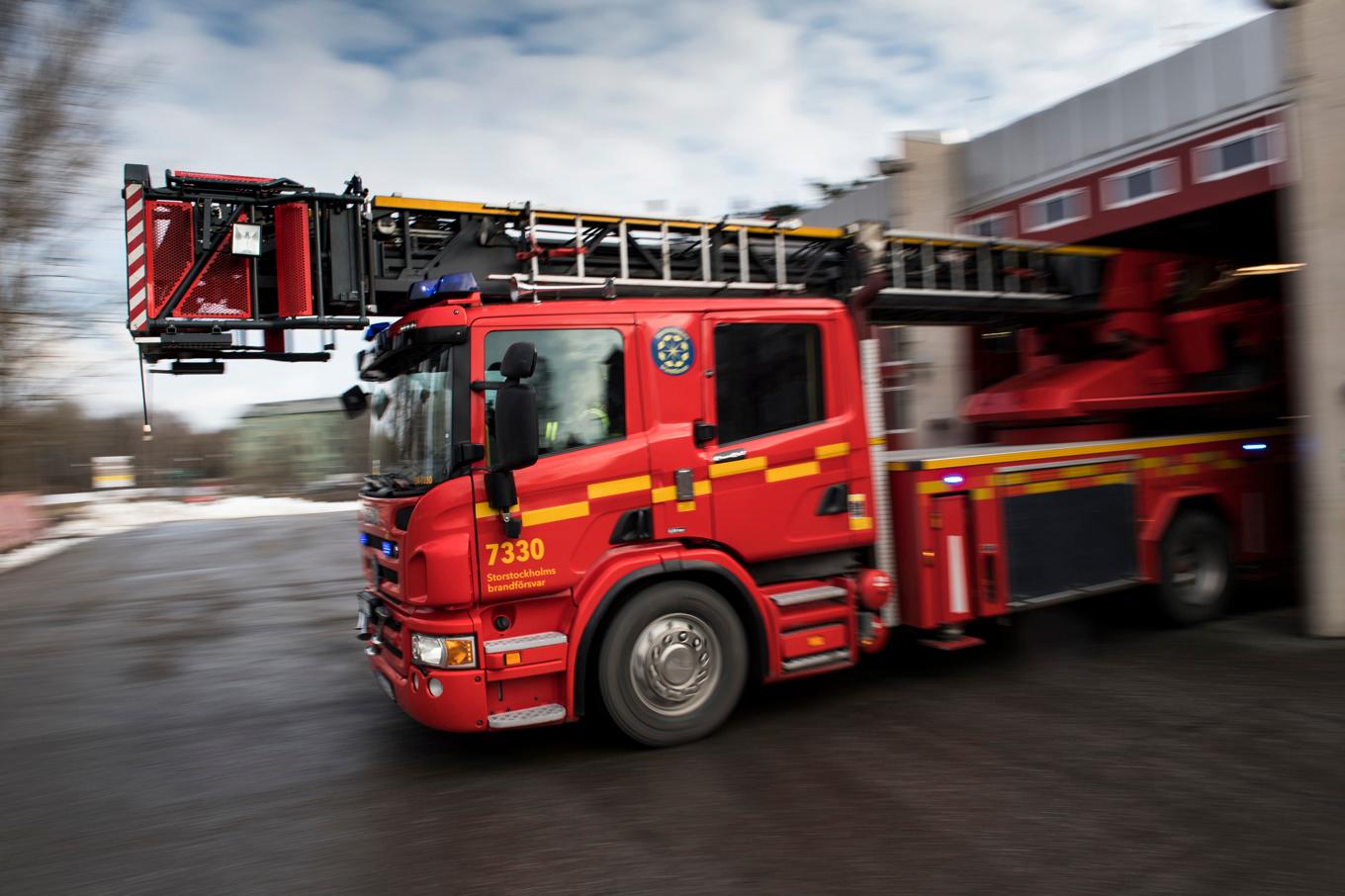 En person har hittats död i samband med en villabrand i Bergs kommun. Arkivbild. Foto: Pontus Lundahl/TT