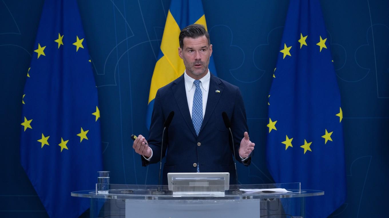 Migrationsminister Johan Forssell (M). Foto: Roger Sahlström