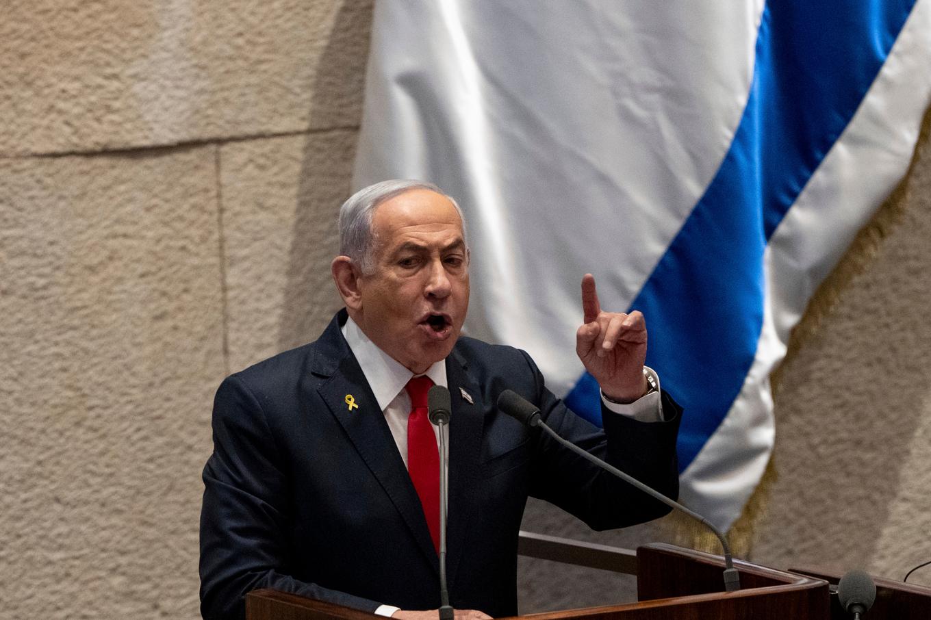 Israels premiärminister Benjamin Netanyahu. Foto: Ohad Zwigenberg/AP/TT