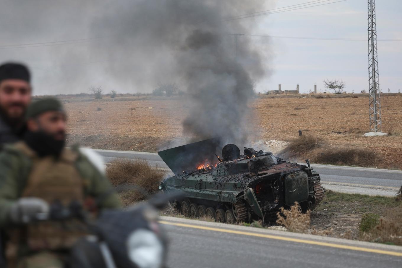 Islamistiska rebellgrupper i Syrien har intagit staden Homs. Foto: Ghaith Alsayed/AP/TT