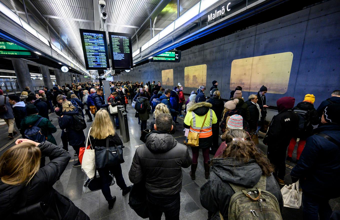 Tågtrafiken brottas med förseningar. Arkivbild. Foto: Johan Nilsson/TT