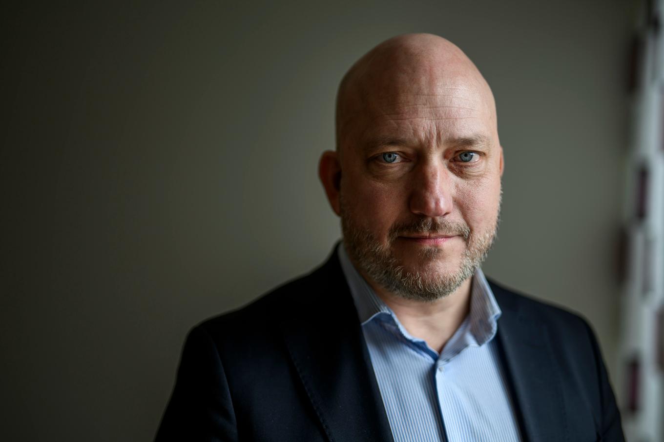 Mikael Blom är rektor för yrkesutbildningarna på Campus Risbergska i Örebro. Vuxenutbildningen kommer att bedrivas på tre olika ställen i Örebro fram till sommaren. I måndags började yrkesutbildningarna och kurserna på grundskole- och gymnasienivå, en vecka senare börjar även SFI. Foto: Oscar Olsson/TT