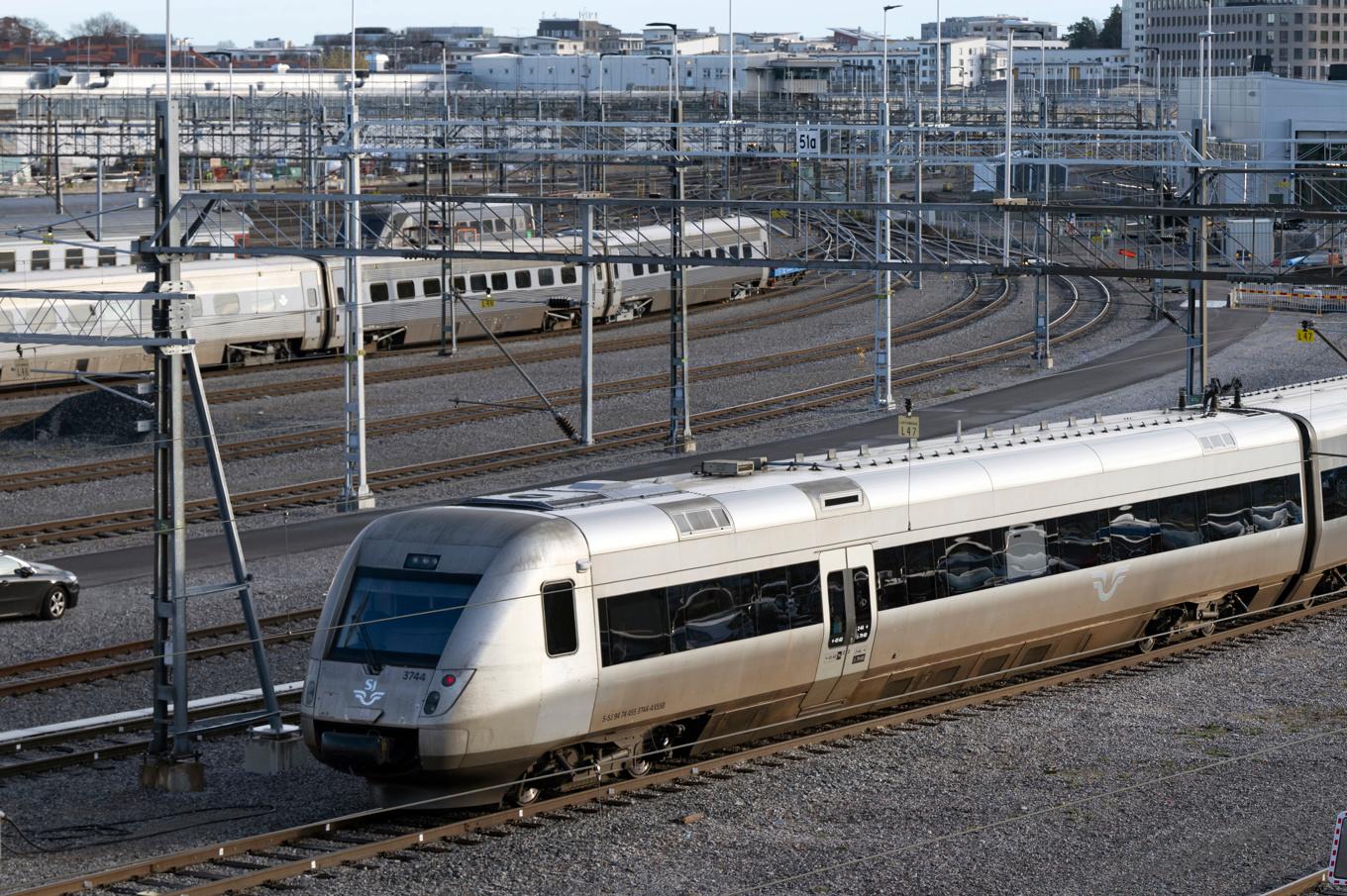Det är stopp i tågtrafiken norr om Stockholm. Arkivbild. Foto: Anders Wiklund/TT