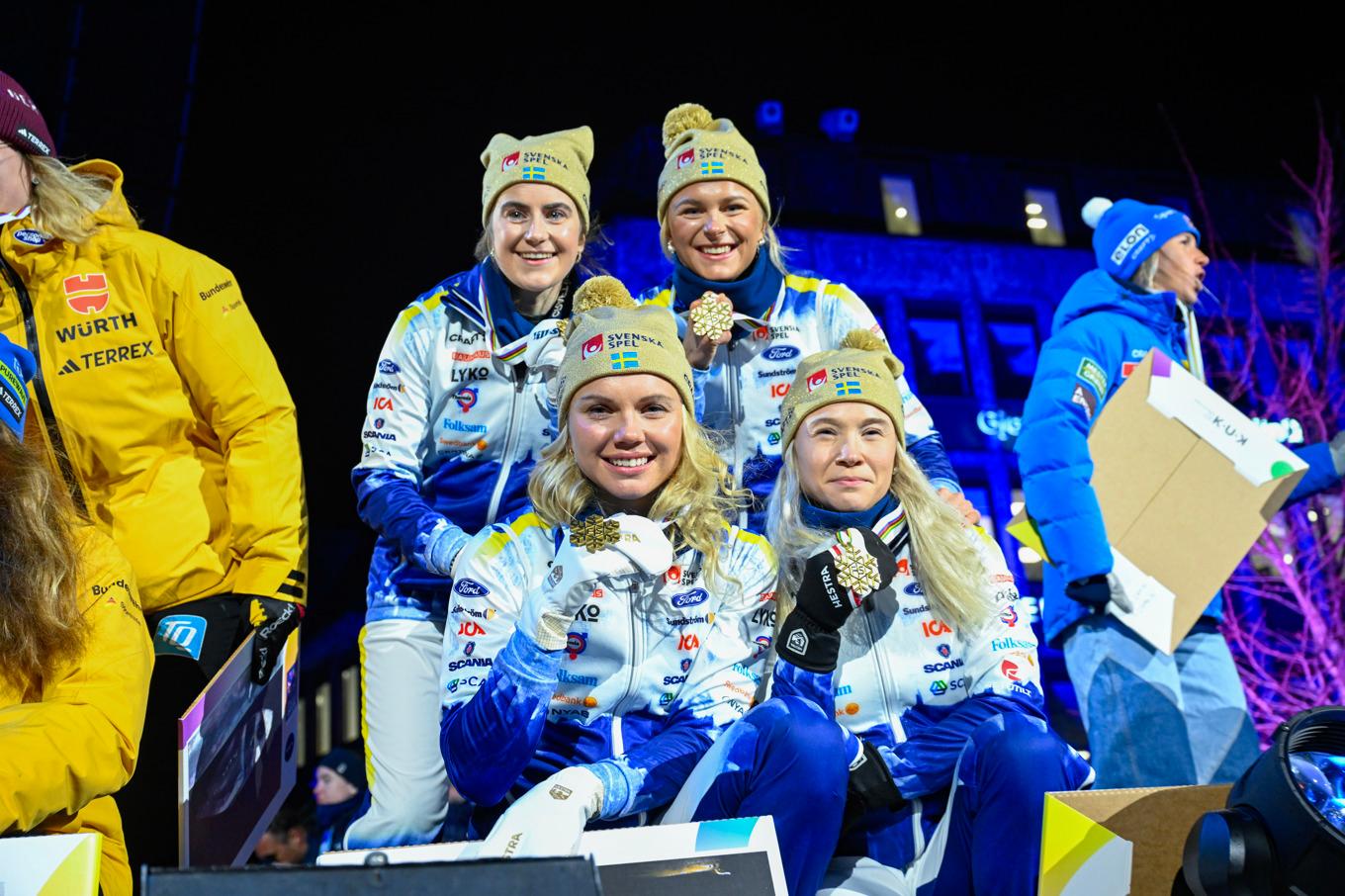 De svenska medaljerna har haglat in under skid-VM i Trondheim. Foto: Fredrik Sandberg/TT
