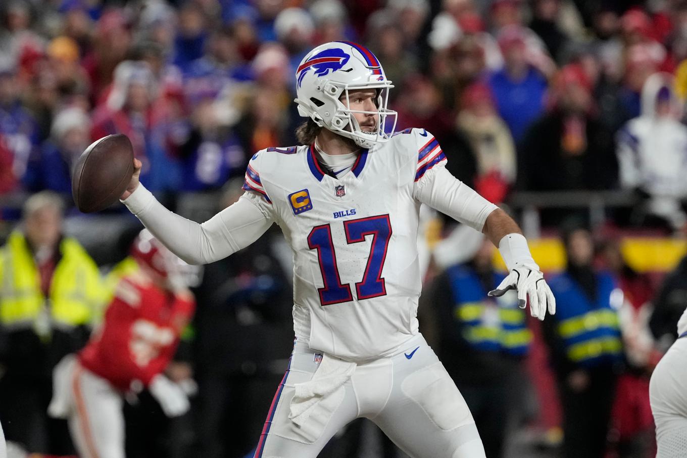 Buffalos quarterback Josh Allen. Arkivbild. Foto: Ed Zurga/AP/TT