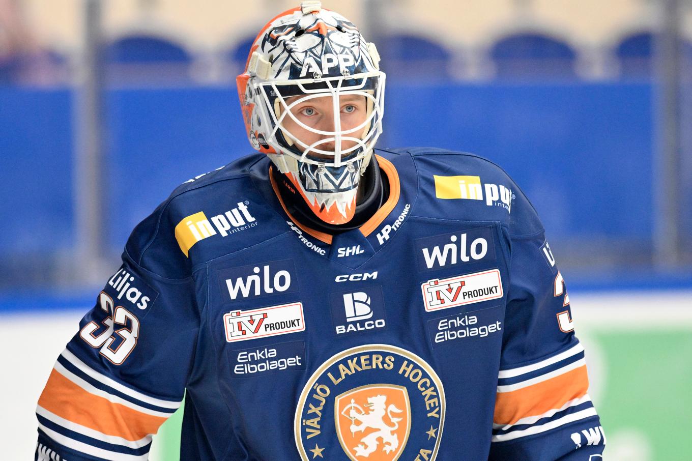Växjös Emil Larmi höll nollan i den avgörande åttondelsfinalen. Arkivbild. Foto: Mikael Fritzon/TT