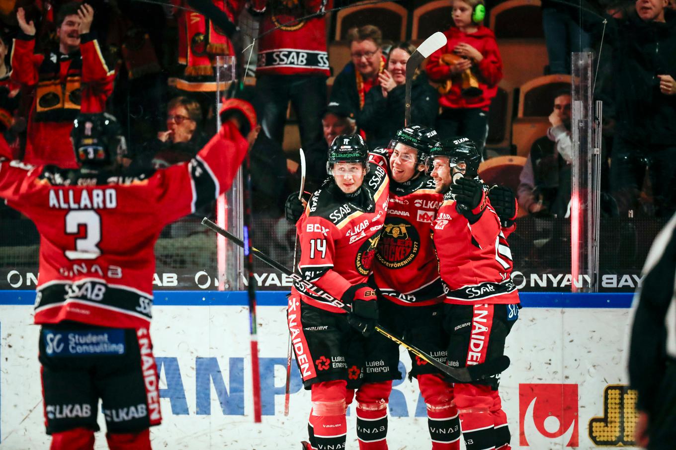 Luleå tog hem rond ett i mötet med Växjö. Arkivbild. Foto: Pär Bäckström/TT