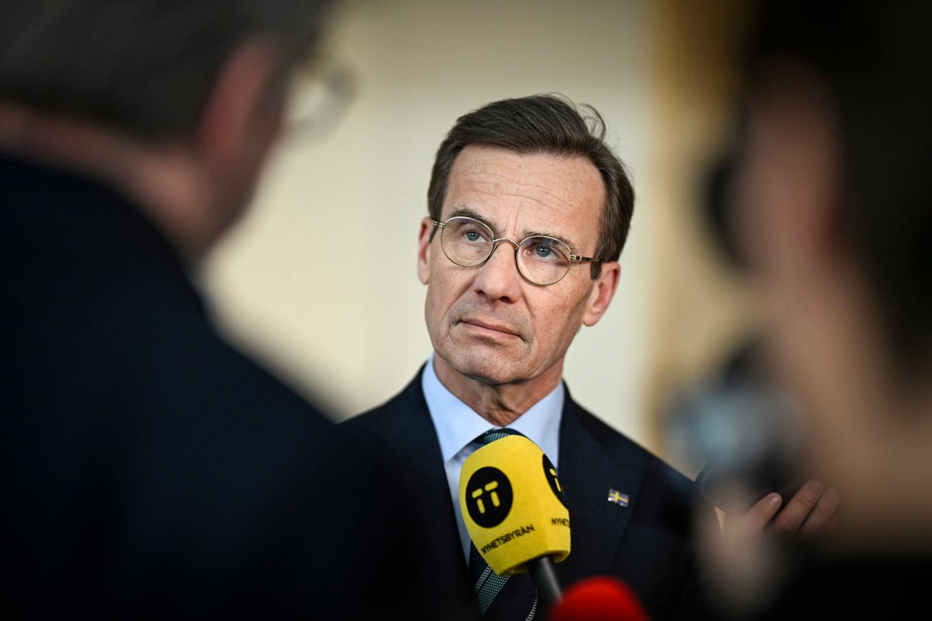 Statsminister Ulf Kristersson ska delta i ett möte i Paris på torsdag om Ukrainakriget. Foto: Pontus Lundahl/TT