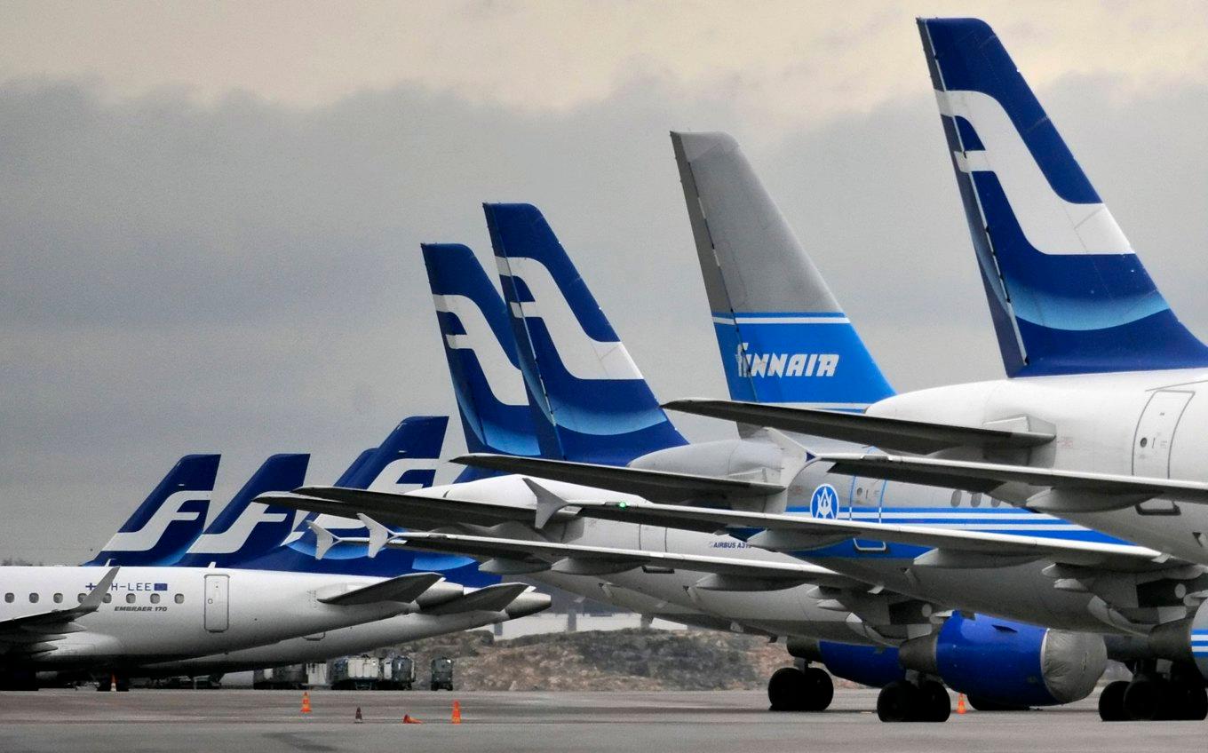 Finnair planerar att ställa in ett 70-tal flygningar på torsdag. Arkivbild. Foto: Markku Ulander/Lehtikuva/AP/TT