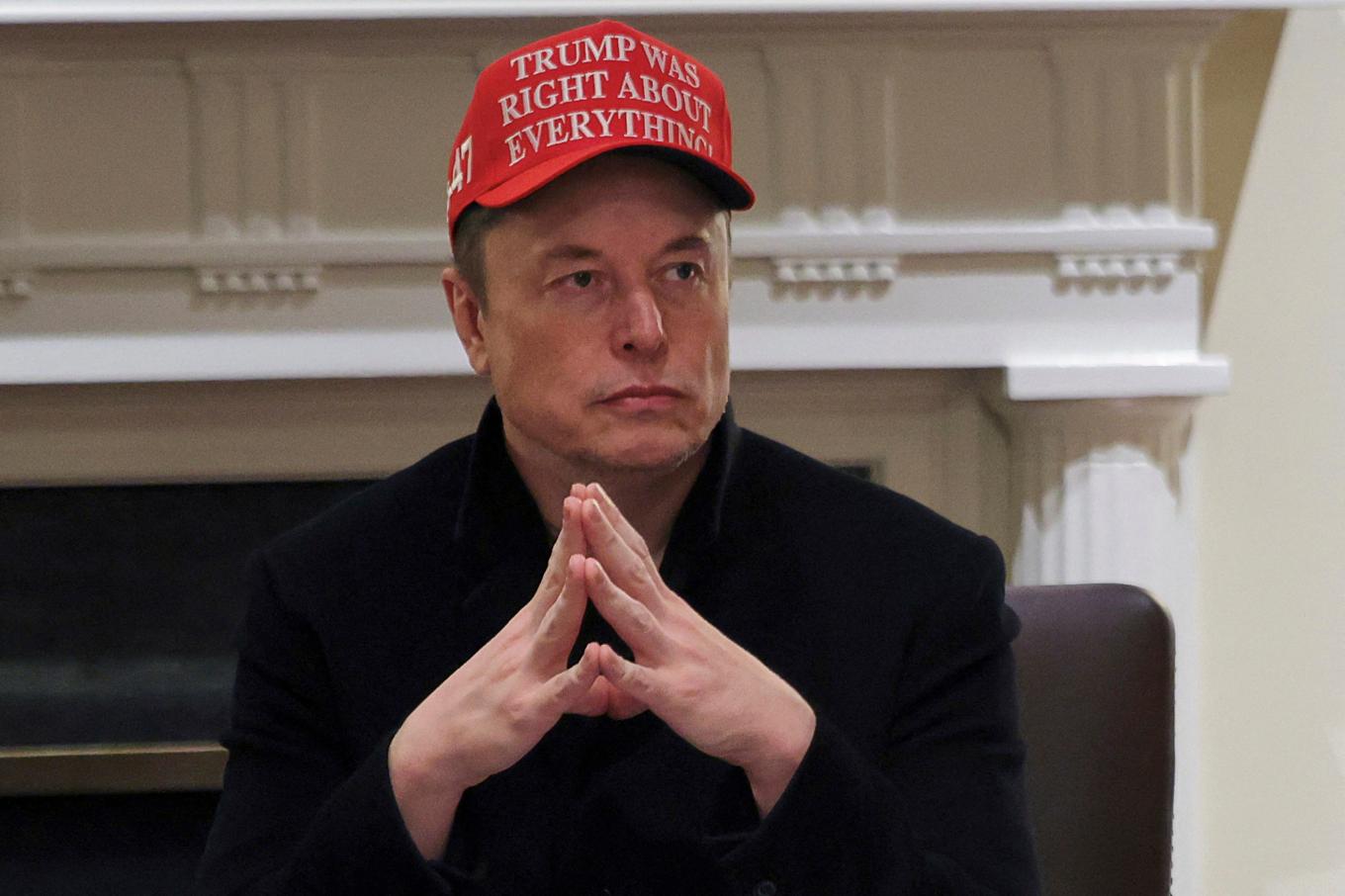 Elon Musk i Vita huset tidigare i år. Foto: AP/TT