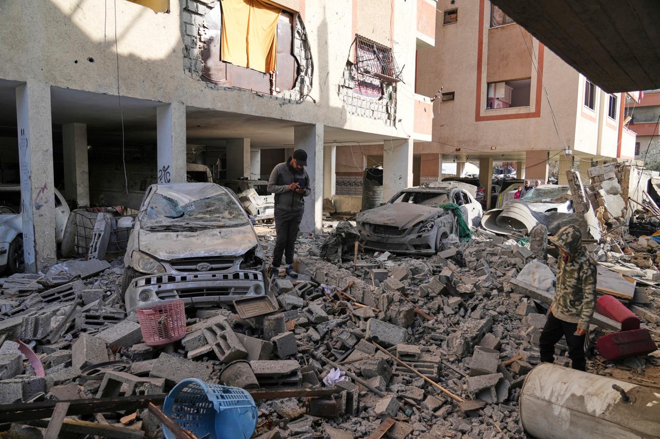 Bild från tidigare flyganfall mot Gaza. Foto: Abdel Kareem Hana/AP/TT