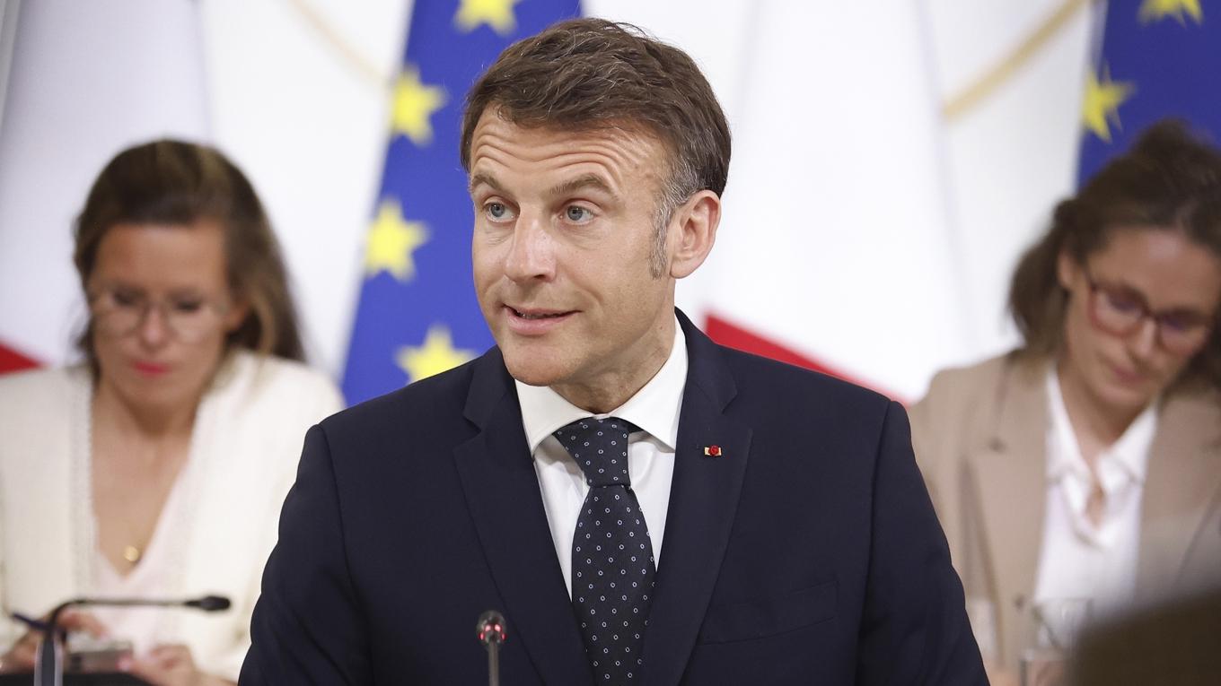 Frankrikes president Emmanuel Macron. Foto: Mohammed Badra/Pool via AP/TT