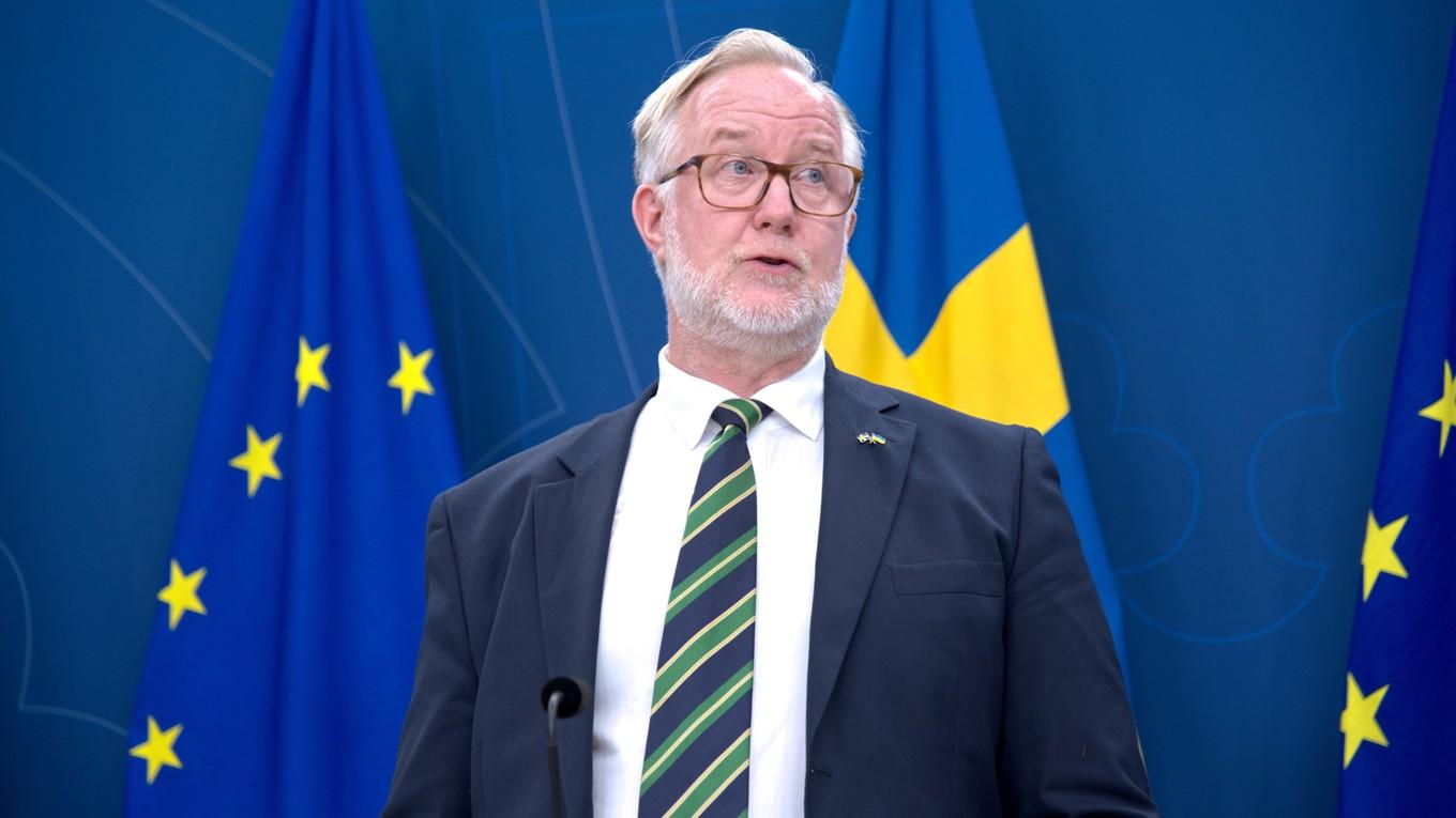 Liberalernas partiledare Johan Pehrson. Foto: Marcus Strand