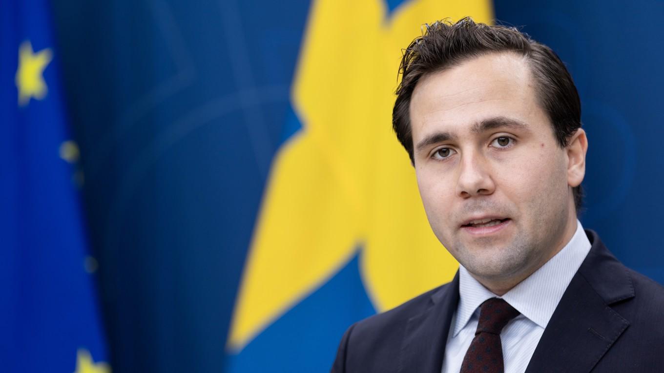 Bistånds- och utrikeshandelsminister Benjamin Dousa (M). Foto: Ninni Andersson/Regeringskansliet