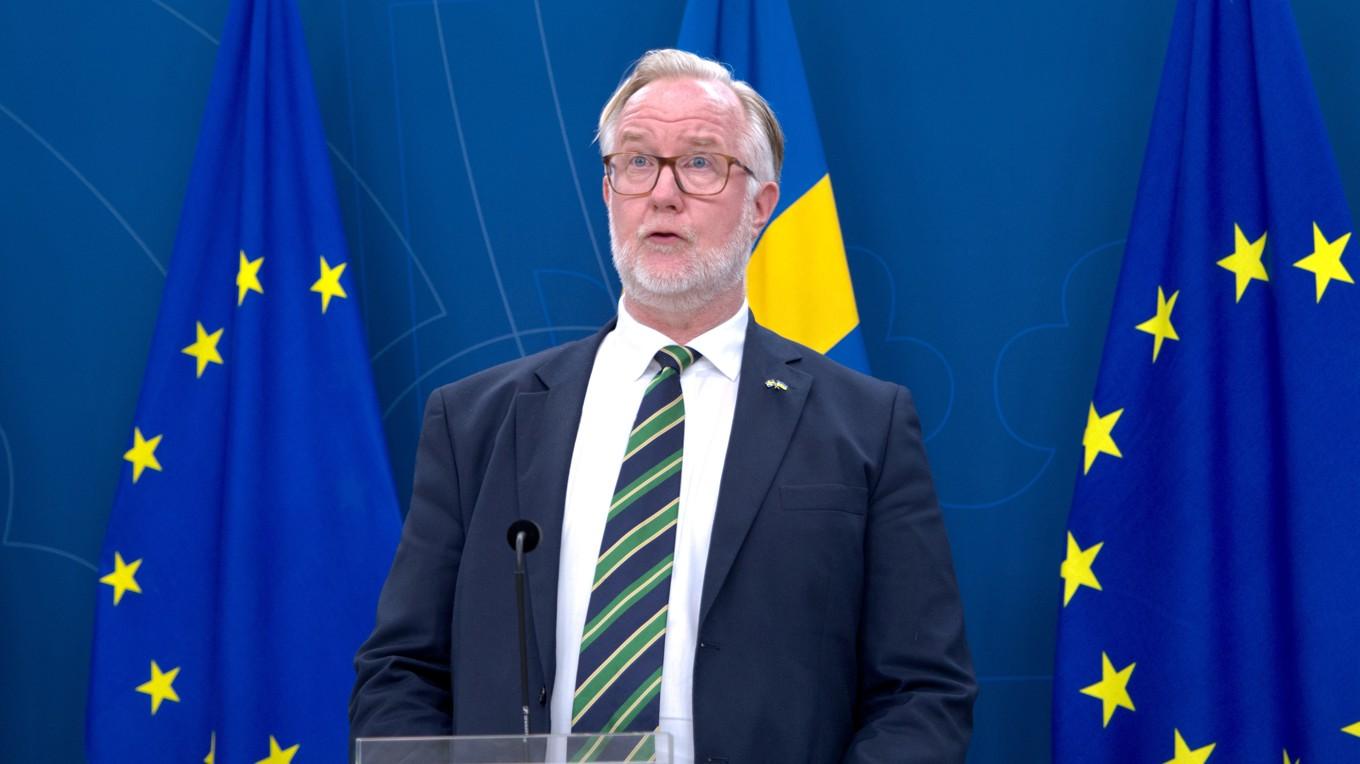 Johan Pehrson, partiledare för Liberalerna. Foto: Marcus Strand
