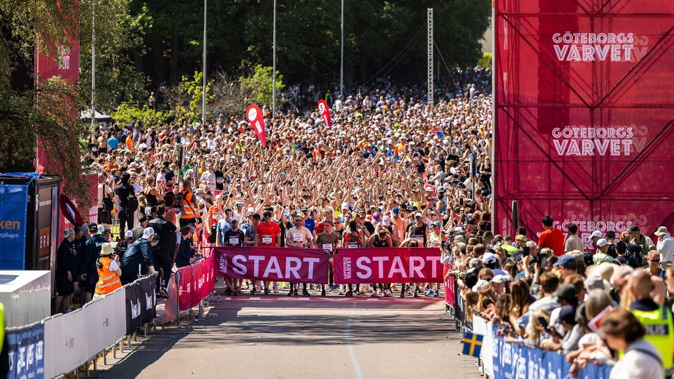 Äntligen dags för årets stora löparfest. Foto: Pressbild