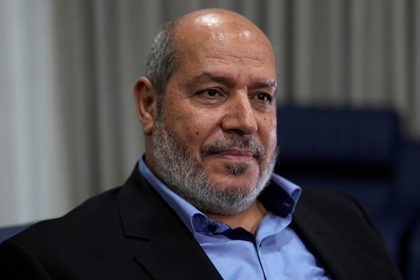 Hamasledaren Khalil al-Hayya leder en ny delegation till Kairo. Arkivbild tagen i april 2024. Foto: Khalil Hamra/AP/TT