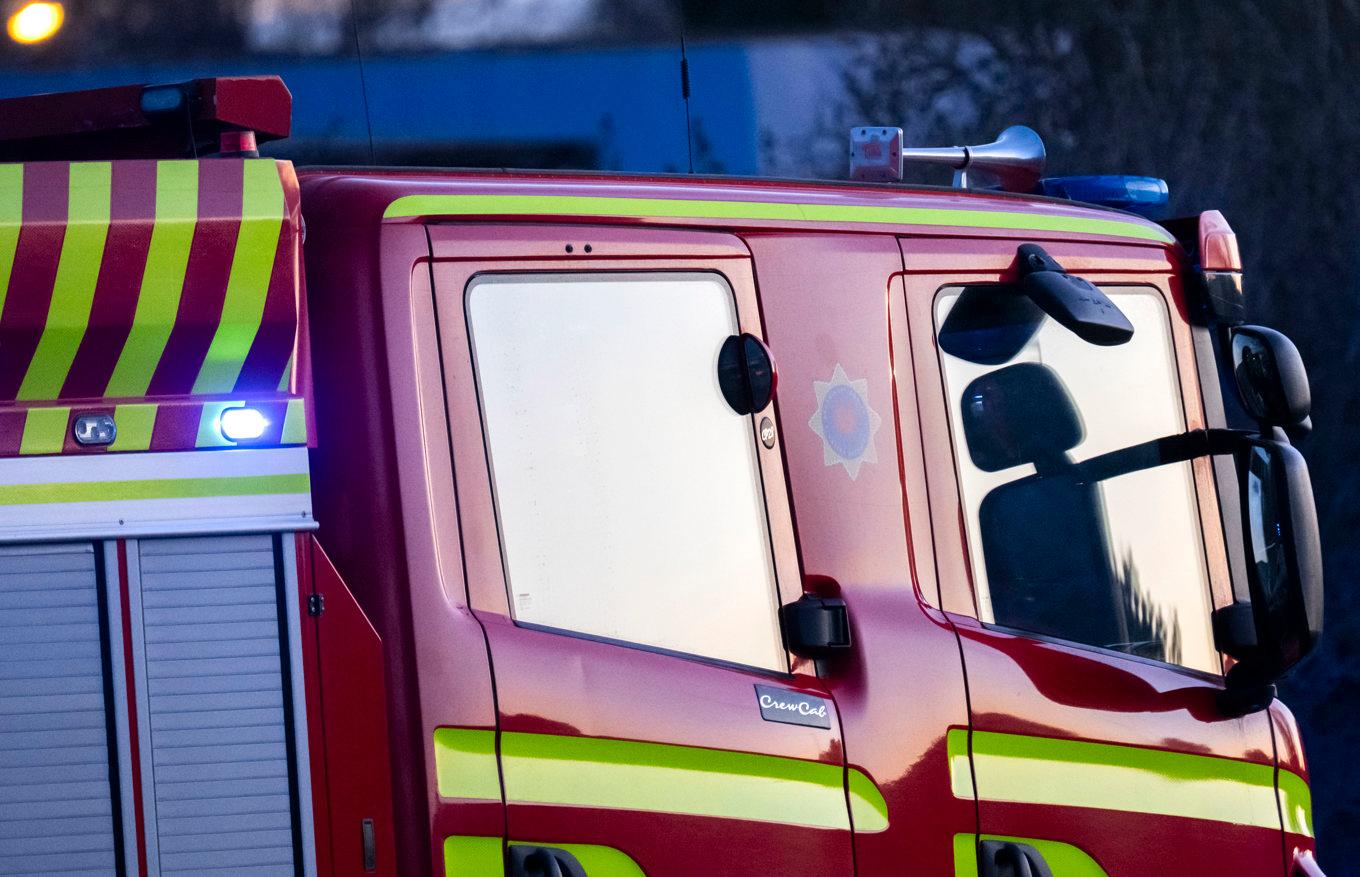 Ett stort antal enheter från räddningstjänsten skickades till platsen, enligt VK. Arkivbild. Foto: Johan Nilsson/TT