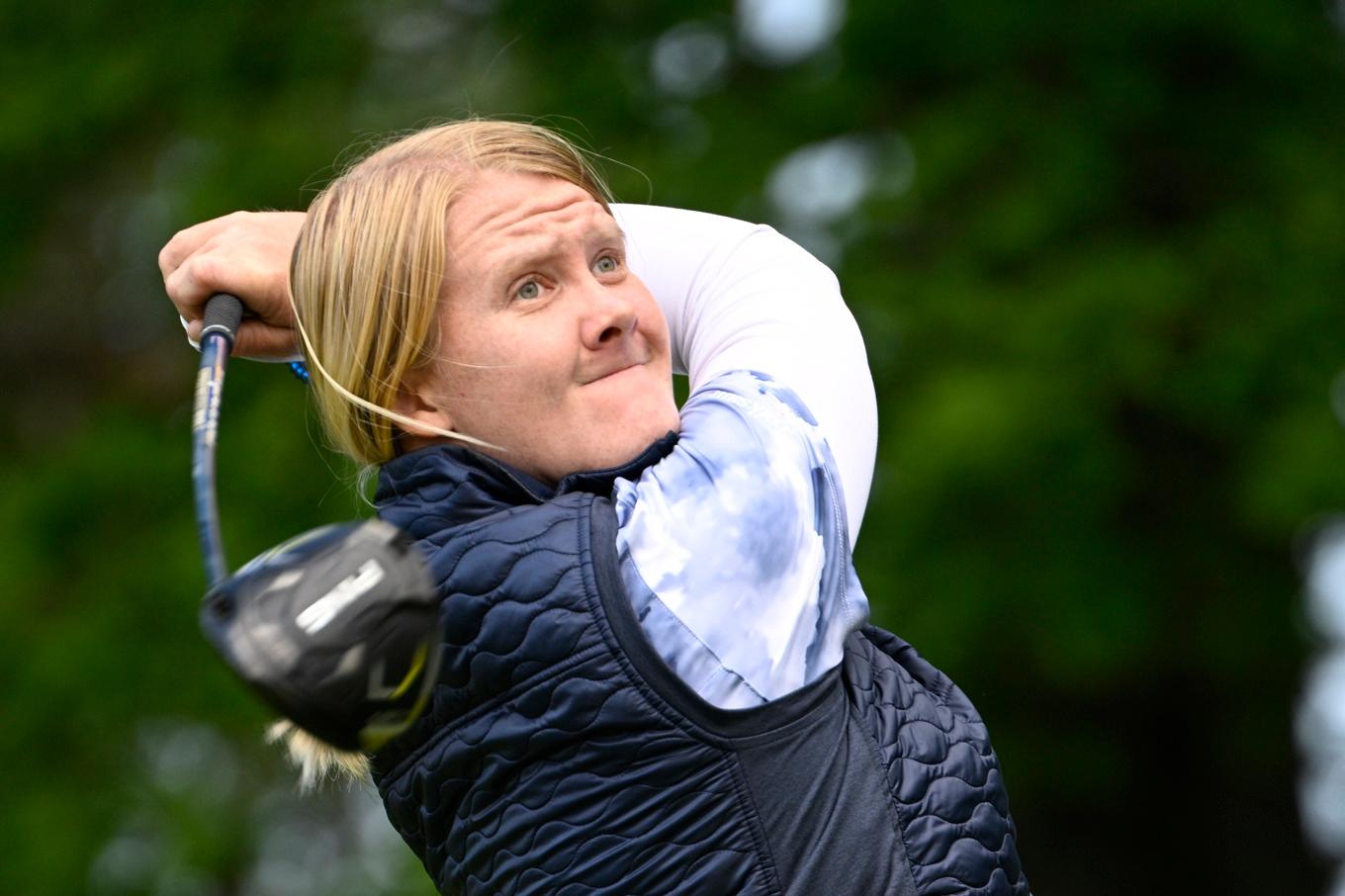 Ingrid Lindblad ligger på delad första plats efter tredje rundan i LPGA-turneringen i Los Angeles. Arkivbild. Foto: Anders Wiklund/TT