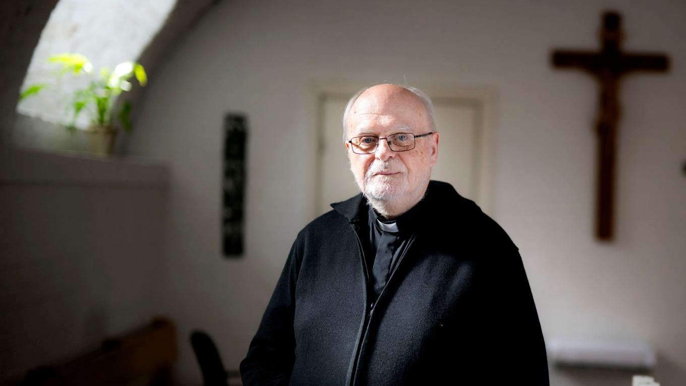 Sveriges ende kardinal biskop Anders Arborelius vid Katolska kyrkan i Stockholm. Foto: Pontus Lundahl/TT