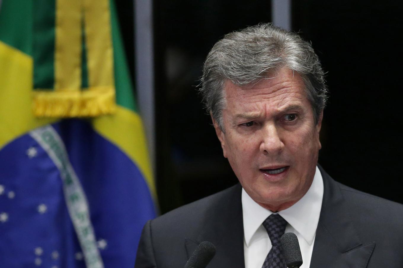 Brasiliens tidigare president Fernando Collor de Mello. Arkivbild Foto: Eraldo Peres/AP/TT