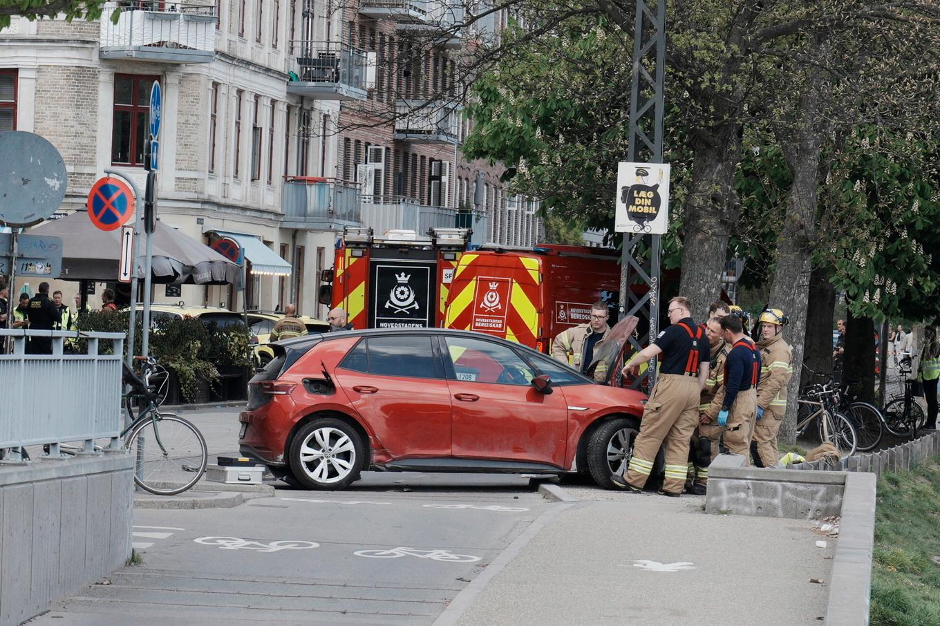 Mannen tappade kontroll över bilen och körde på människor. Foto: Thomas Traasdahl/Scanpix/AP/TT