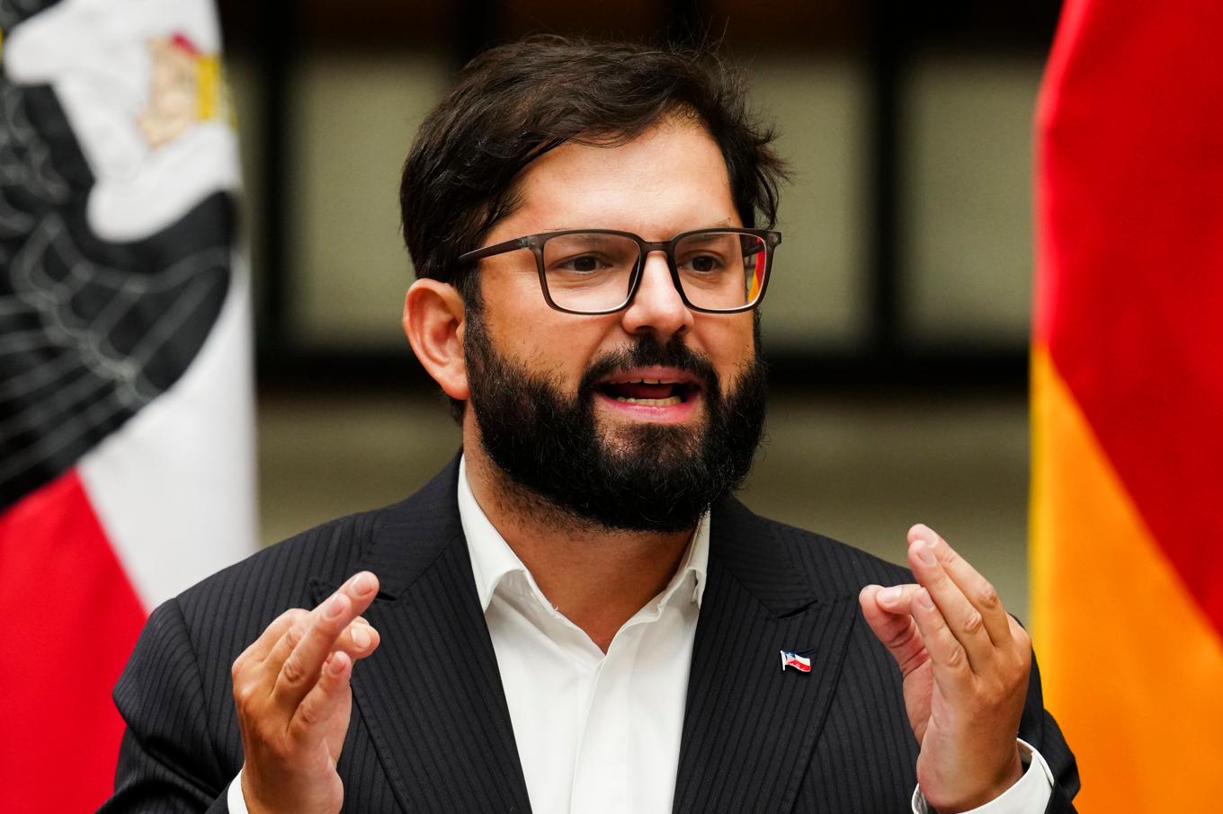Chiles president Gabriel Boric. Arkivbild. Foto: Esteban Felix/AP/TT