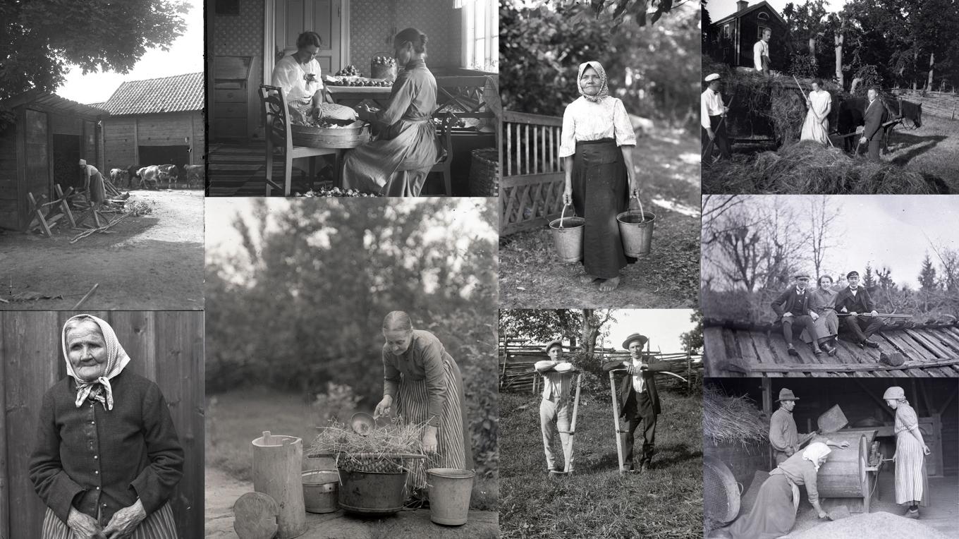 Många av bilderna i den kulturhistoriskt viktiga fotosamlingen har aldrig tidigare visats. Foto: Vitterhetsakademien