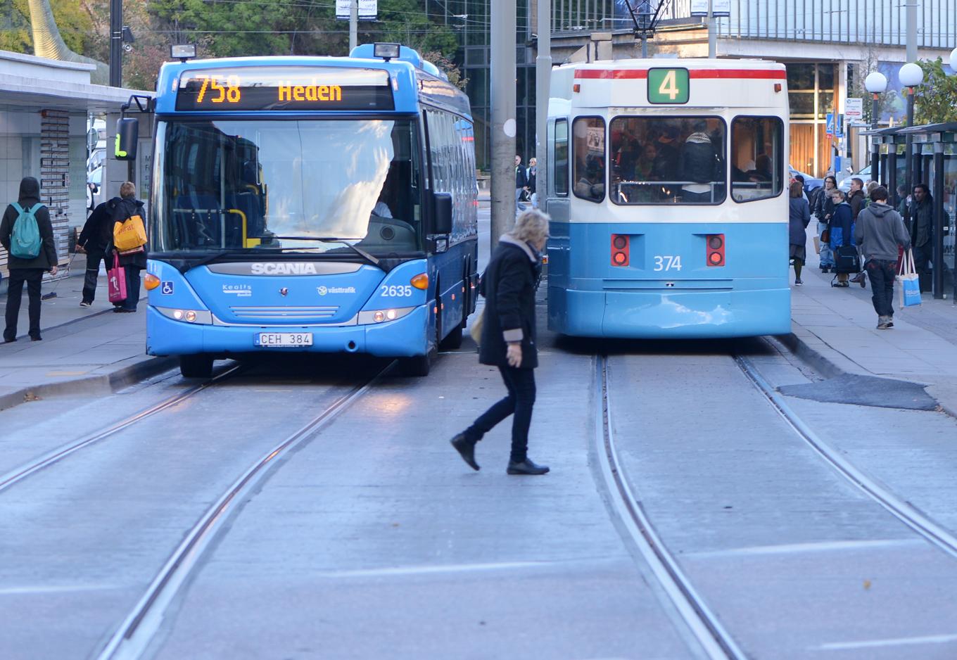 Strul med Västtrafiks app efter överbelastningsattack. Arkivbild. Foto: Fredrik Sandberg/ TT