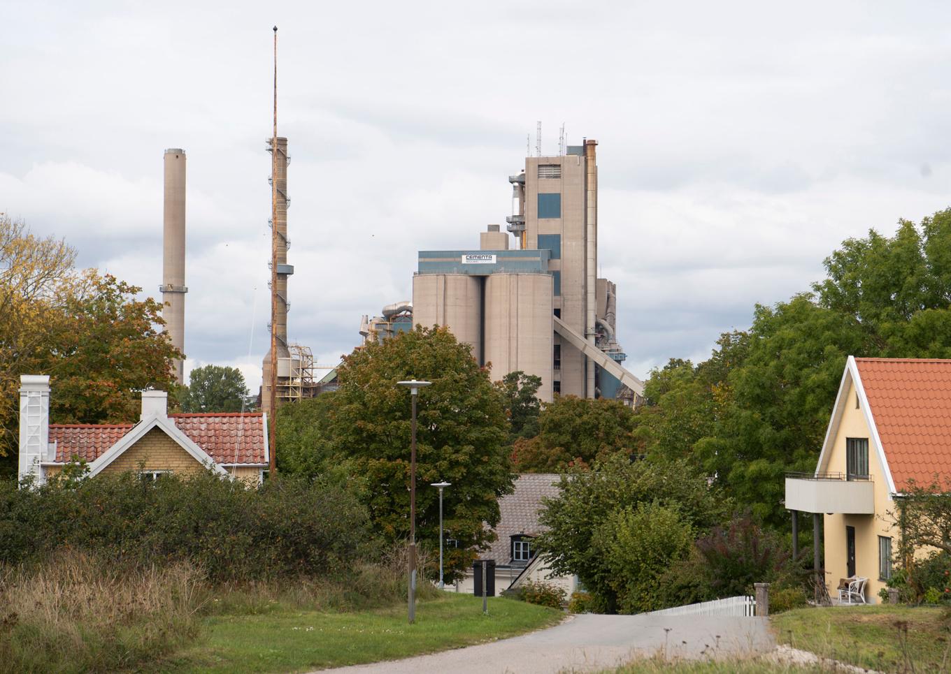Cementas, numera Heidelberg Materials, cementfabrik i Slite på Gotland. Arkivbild. Foto: Fredrik Sandberg/TT