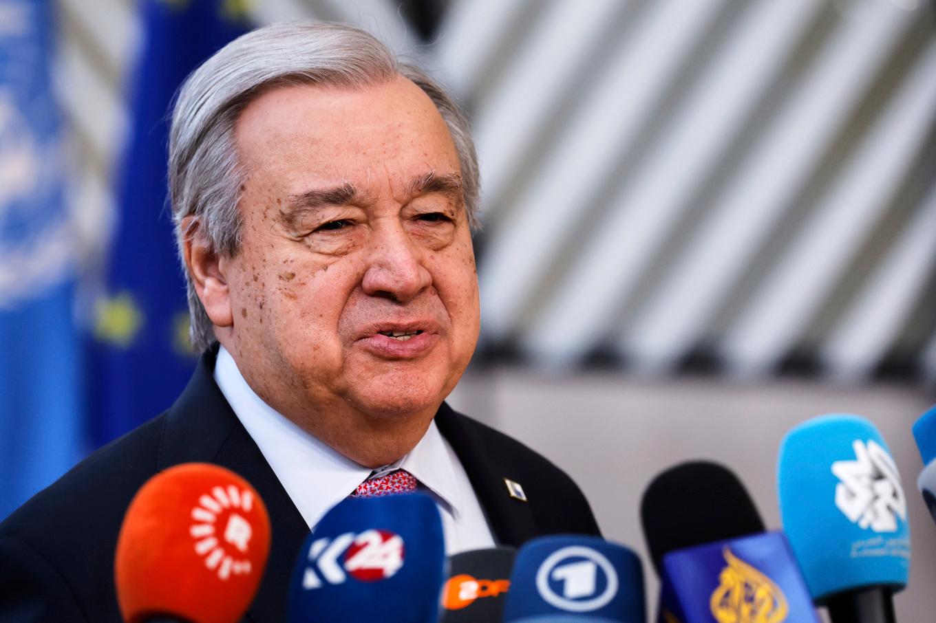 FN:s generalsekreterare António Guterres. Arkivbild. Foto: Geert Vanden Wijngaert/AP/TT