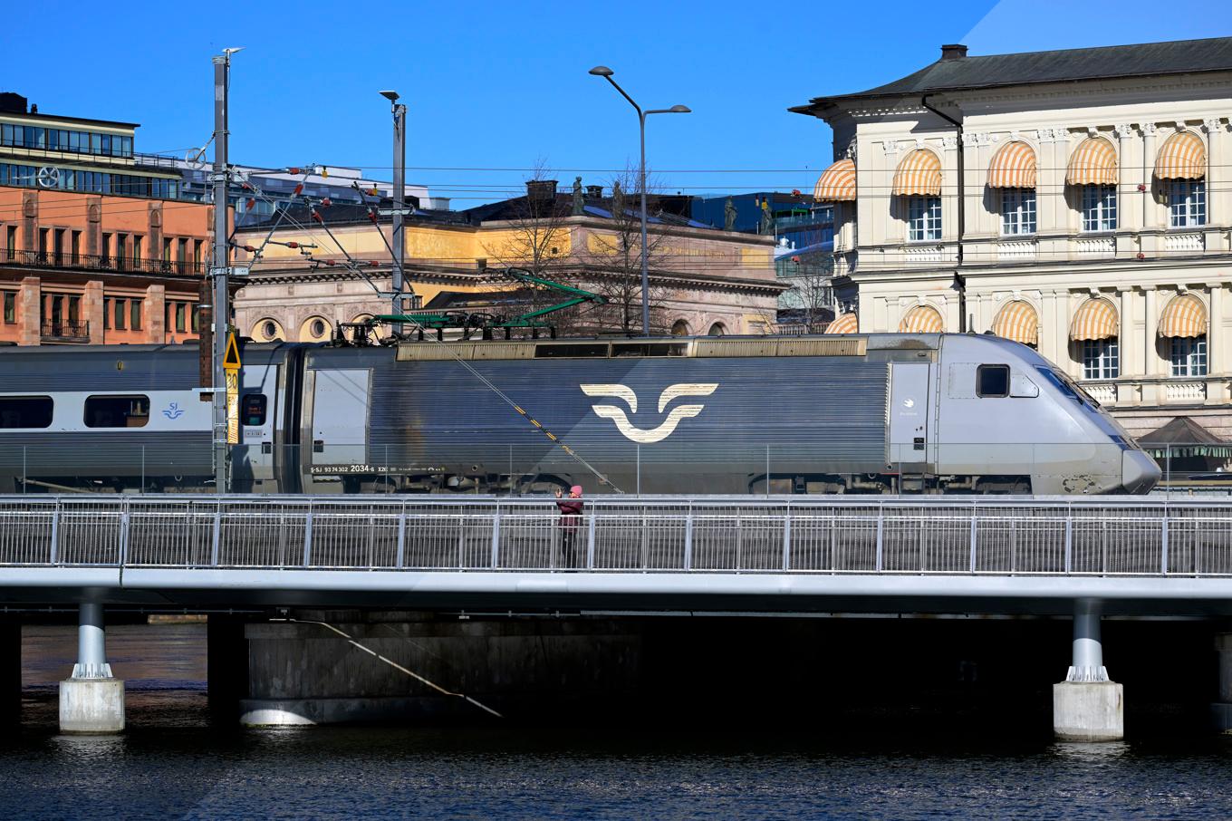 Det var stopp i tågtrafiken efter en befarad olycka. Arkivbild. Foto: Janerik Henriksson/TT