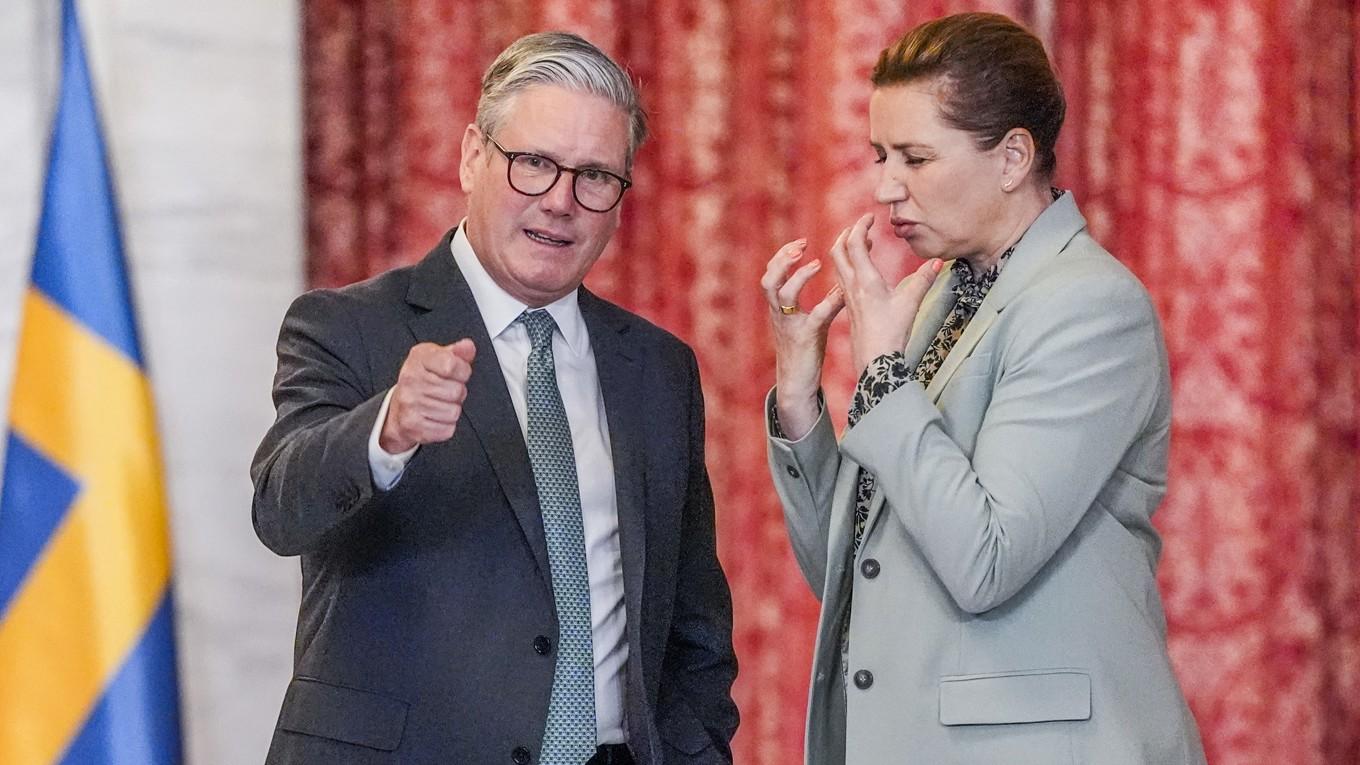 På mötet i Oslo deltog bland andra Storbritanniens premiärminister Keir Starmer och Danmarks statsminister Mette Frederiksen. Foto: Lise Åserud/NTB/TT